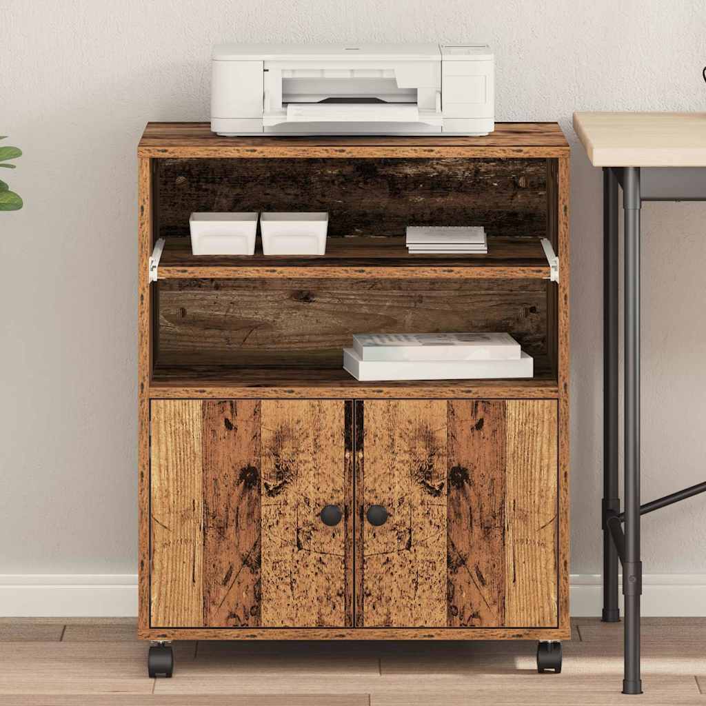 Druckerständer Altholz 60 x 48 x 74 cm Holzwerkstoff