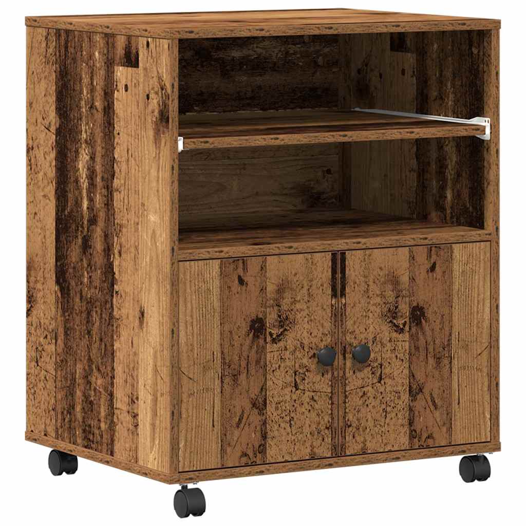 Druckerständer Altholz 60 x 48 x 74 cm Holzwerkstoff