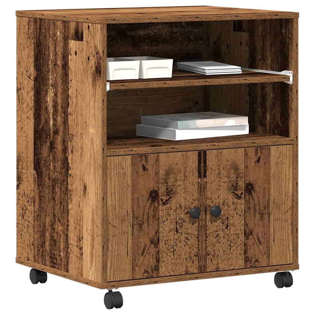 Druckerständer Altholz 60 x 48 x 74 cm Holzwerkstoff