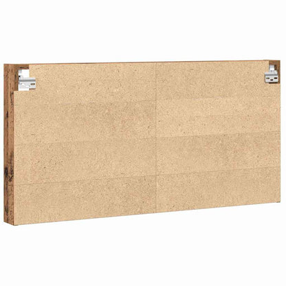 Vitrine mit Regal Altholz 100 x 8,5 x 50 cm Holzwerkstoff