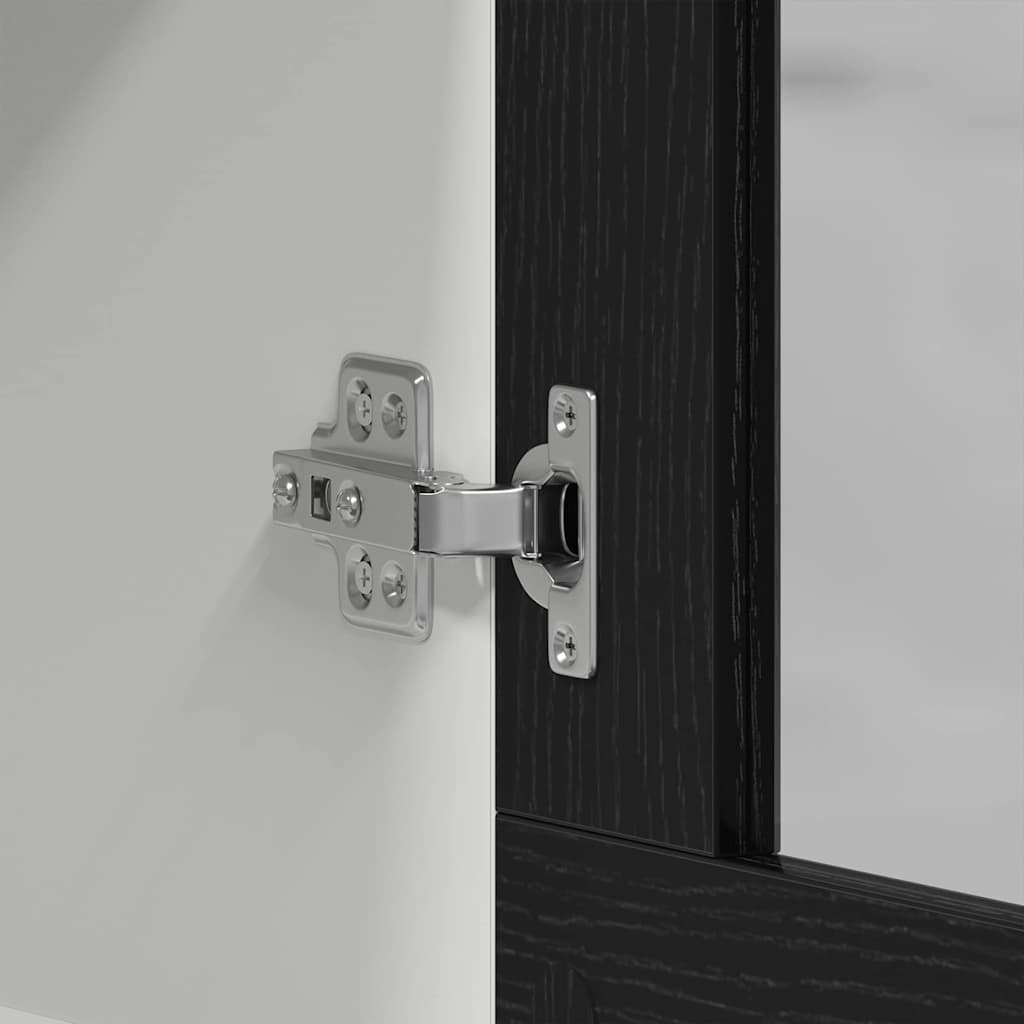 Hängeschrank Lyon Schwarz Eichen-Optik 80 x 31 x 60 cm