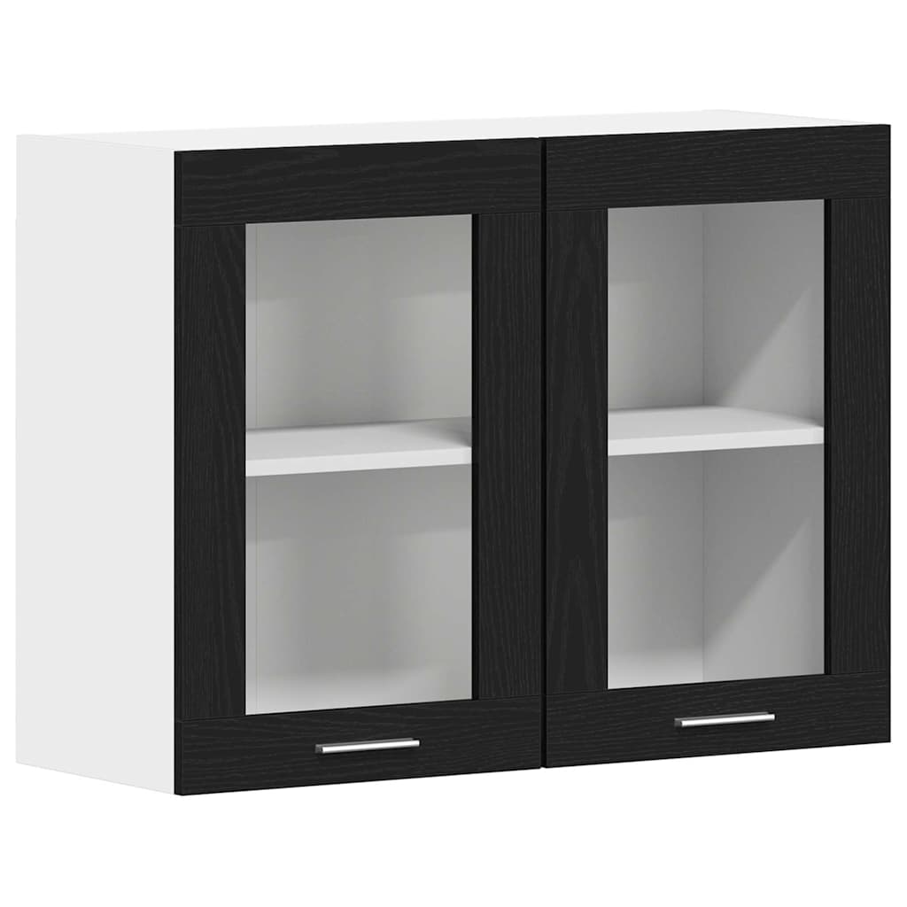 Hängeschrank Lyon Schwarz Eichen-Optik 80 x 31 x 60 cm