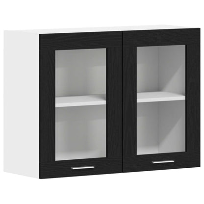 Hängeschrank Lyon Schwarz Eichen-Optik 80 x 31 x 60 cm