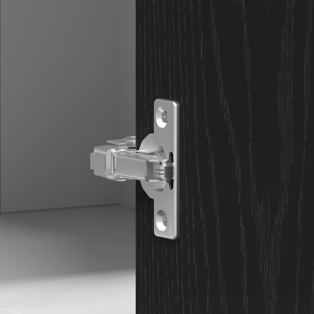 Hängeschrank Lyon Schwarz Eichen-Optik 57 x 57 x 60 cm