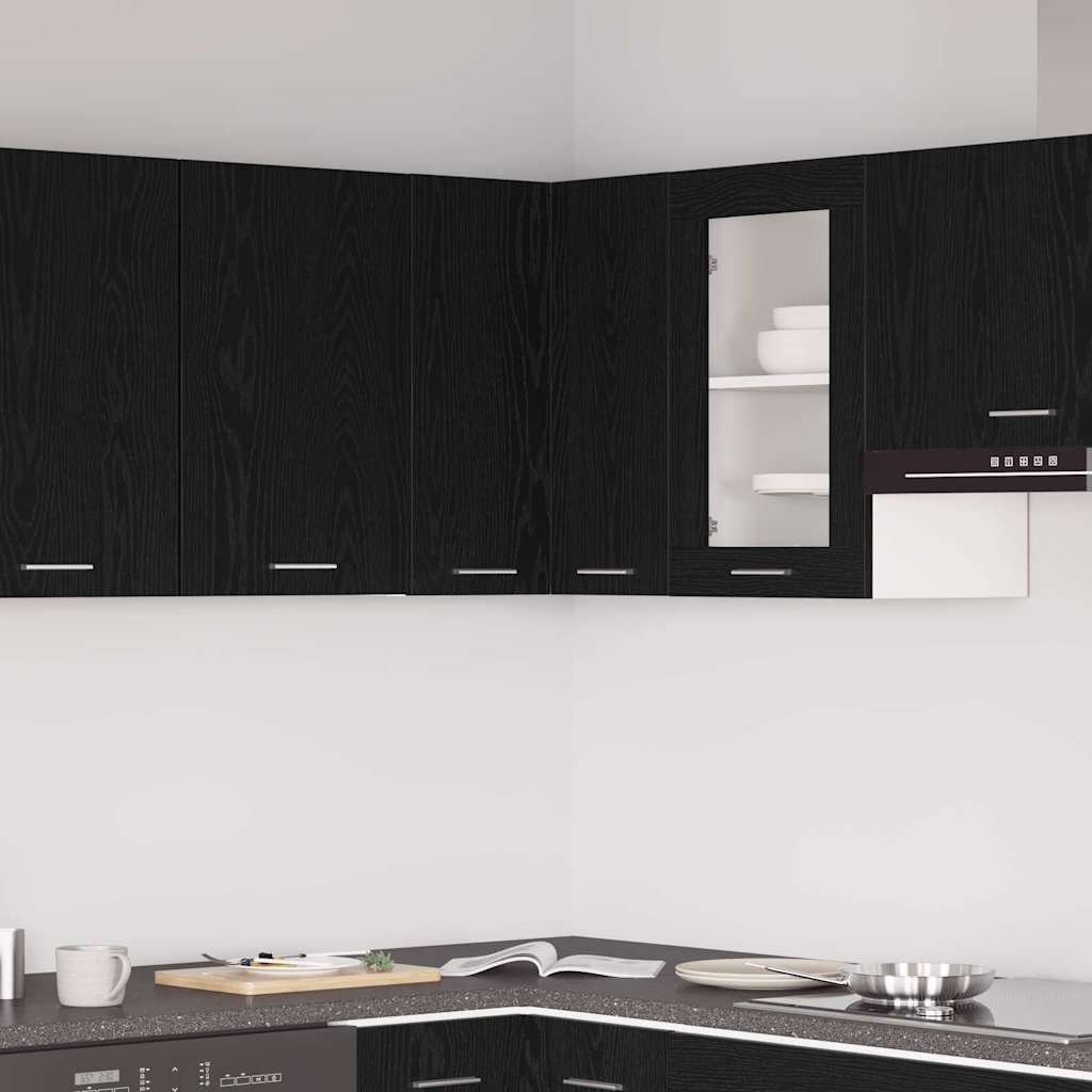 Hängeschrank Lyon Schwarz Eichen-Optik 57 x 57 x 60 cm