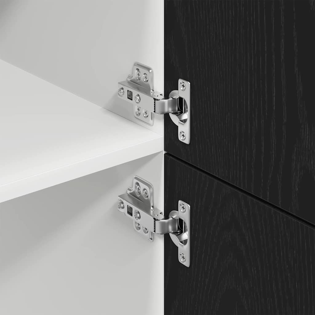 Hängeschrank Lyon Schwarz Eichen-Optik 60 x 31 x 207 cm