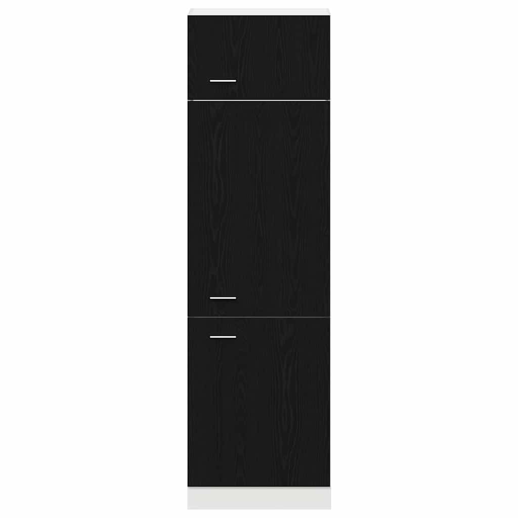 Hängeschrank Lyon Schwarz Eichen-Optik 60 x 31 x 207 cm