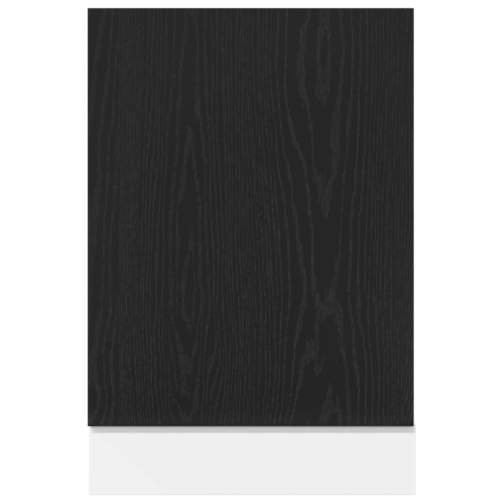 vidaXL Façade de lave-vaisselle Lyon noir aspect chêne 45x1,5x67 cm