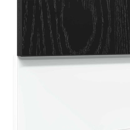vidaXL Façade de lave-vaisselle Lyon noir aspect chêne 45x1,5x67 cm