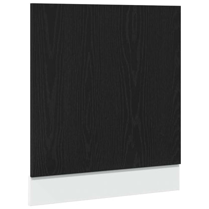 vidaXL Geschirrspülerblende Lyon Schwarz Eichen-Optik 60x1,5x67 cm