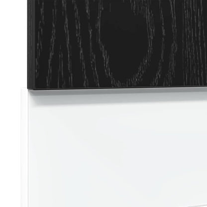 vidaXL Geschirrspülerblende Lyon Schwarz Eichen-Optik 60x1,5x67 cm