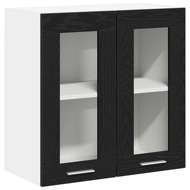vidaXL Hängeschrank Schwarz Eichen-Optik 60 x 31 x 60 cm Holzwerkstoff
