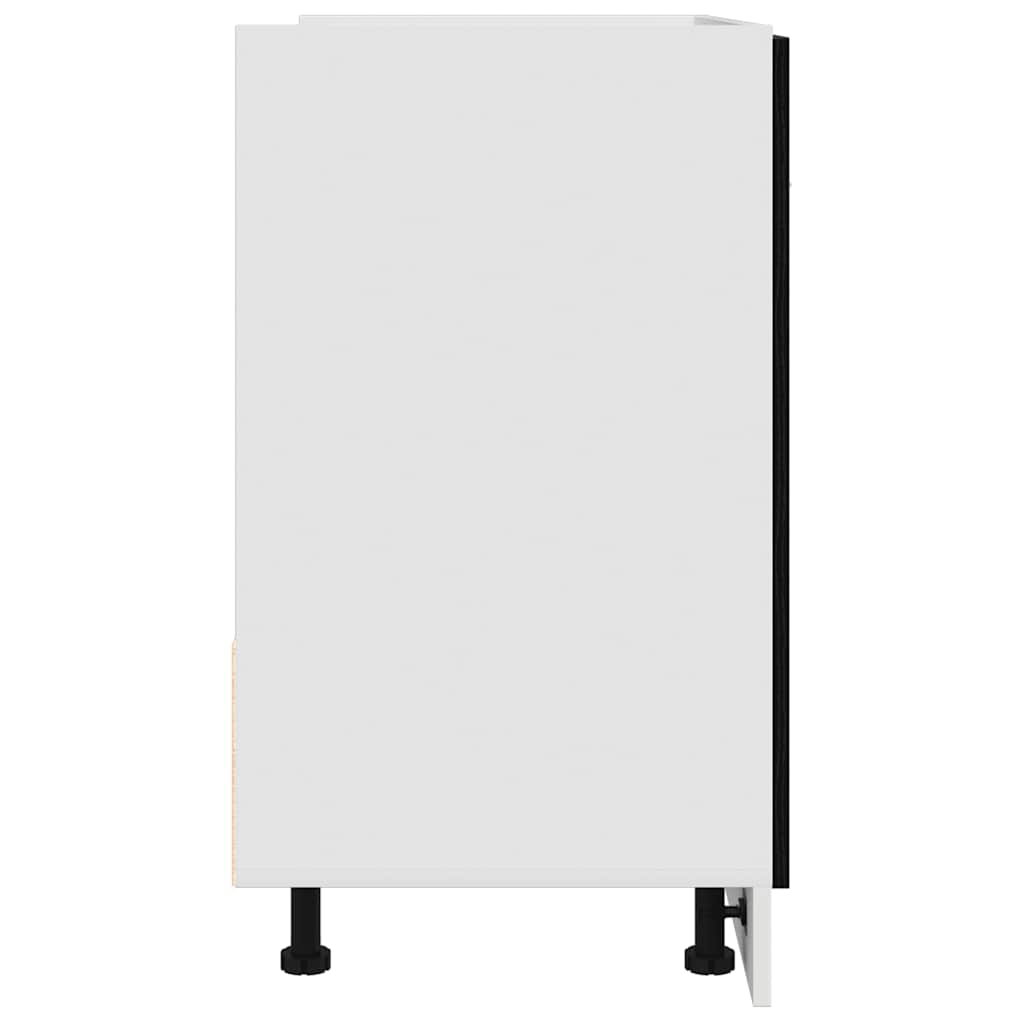 vidaXL Unterschrank für Spüle Schwarz Eiche 80x46x81,5 cm Holzwerkstoff