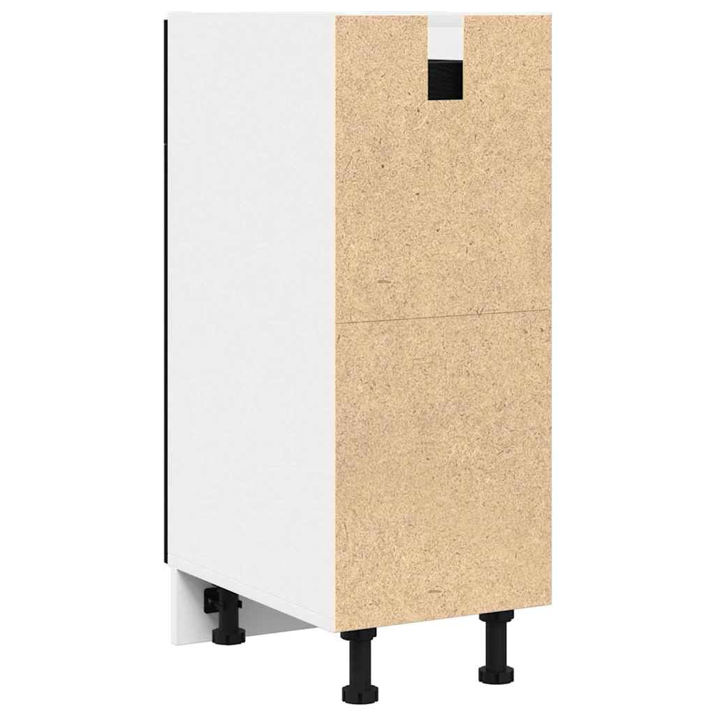 vidaXL Hängeschrank mit Regal Schwarz Eichen-Optik 30 x 46 x 81,5 cm