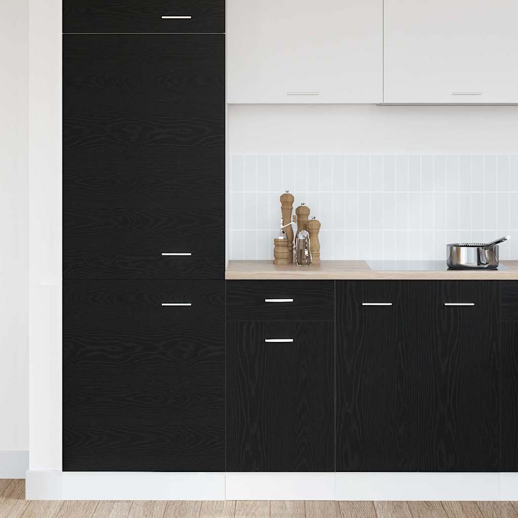 vidaXL Hängeschrank mit Regal Schwarz Eichen-Optik 40 x 46 x 81.5 cm