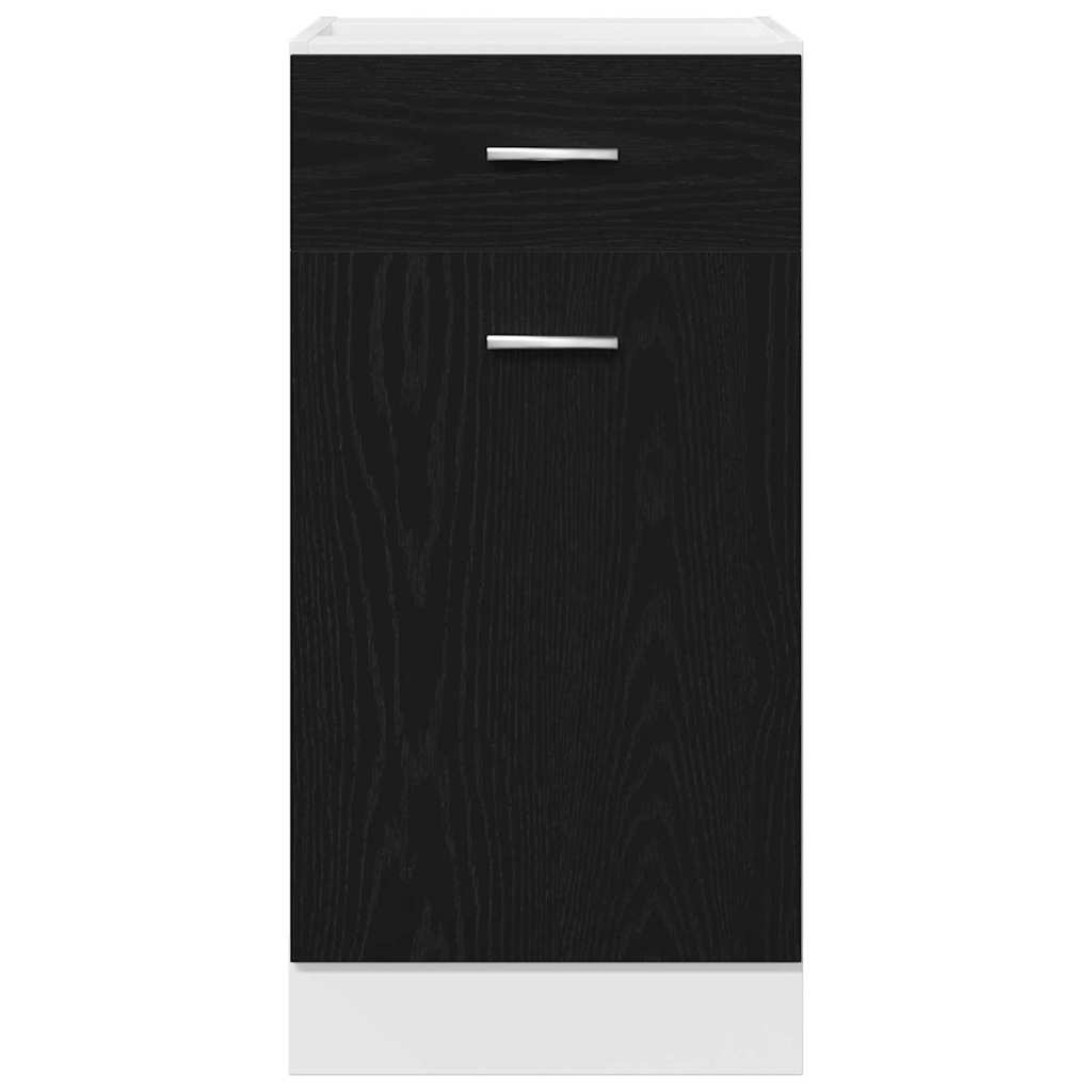 vidaXL Hängeschrank mit Regal Schwarz Eichen-Optik 40 x 46 x 81.5 cm
