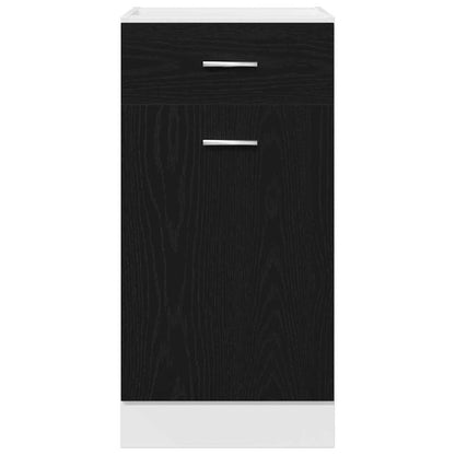vidaXL Hängeschrank mit Regal Schwarz Eichen-Optik 40 x 46 x 81.5 cm