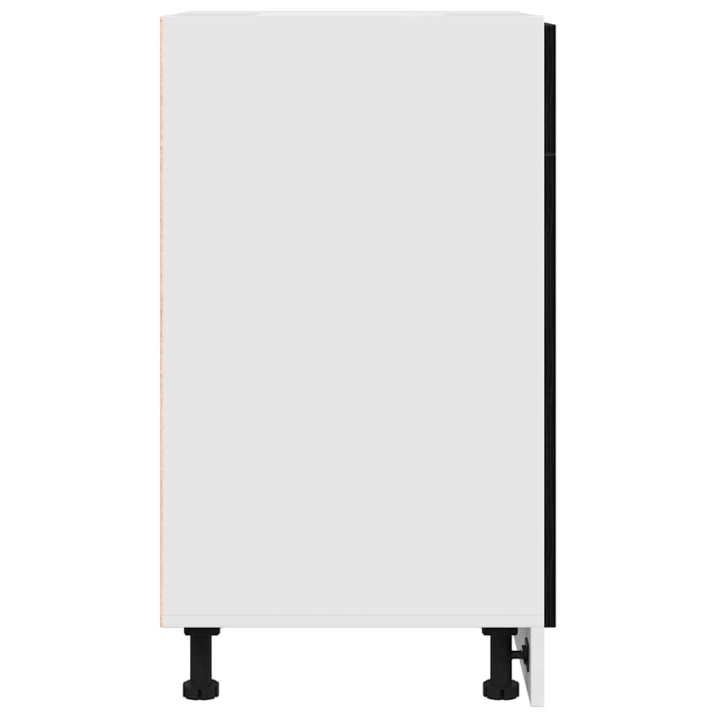 vidaXL Hängeschrank mit Regal Schwarz Eichen-Optik 40 x 46 x 81.5 cm