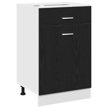 vidaXL Hängeschrank mit Regal Schwarz Eichen-Optik 50 x 46 x 81,5 cm