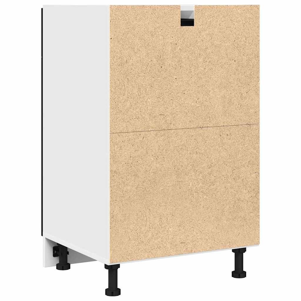 Hängeschrank mit Regal Schwarz Eichen-Optik 50 x 46 x 81,5 cm