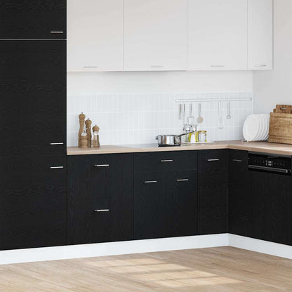 vidaXL Hängeschrank mit Regal Schwarz Eichen-Optik 60 x 46 x 81,5 cm