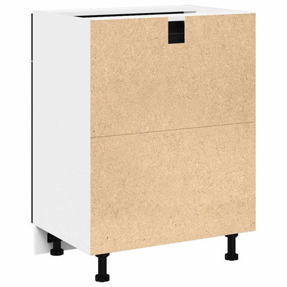 vidaXL Hängeschrank mit Regal Schwarz Eichen-Optik 60 x 46 x 81,5 cm