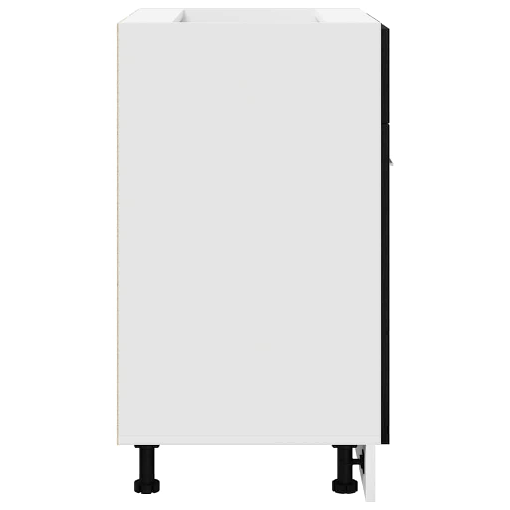 vidaXL Hängeschrank mit Regal Schwarz Eichen-Optik 60 x 46 x 81,5 cm