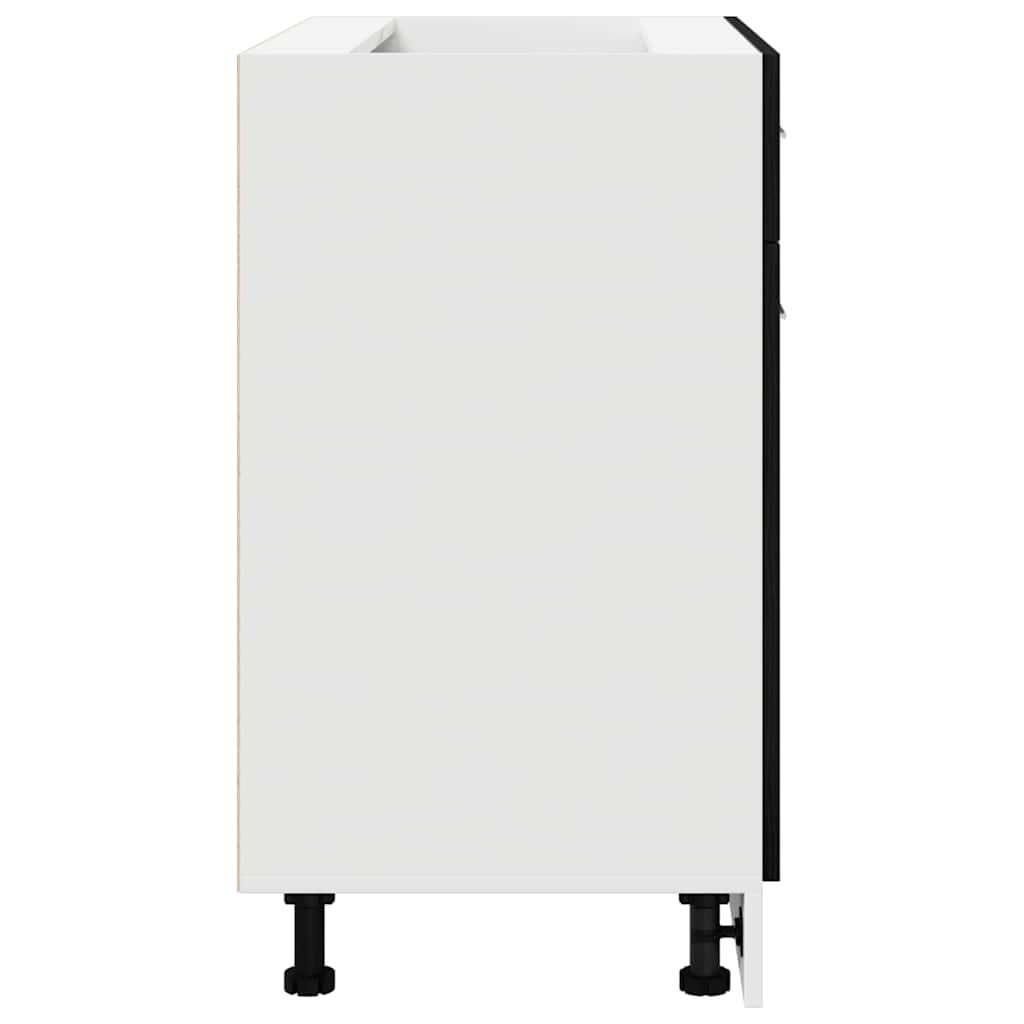 vidaXL Hängeschrank mit Regal Schwarz Eichen-Optik 80 x 31 x 81,5 cm