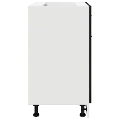 vidaXL Hängeschrank mit Regal Schwarz Eichen-Optik 80 x 31 x 81,5 cm