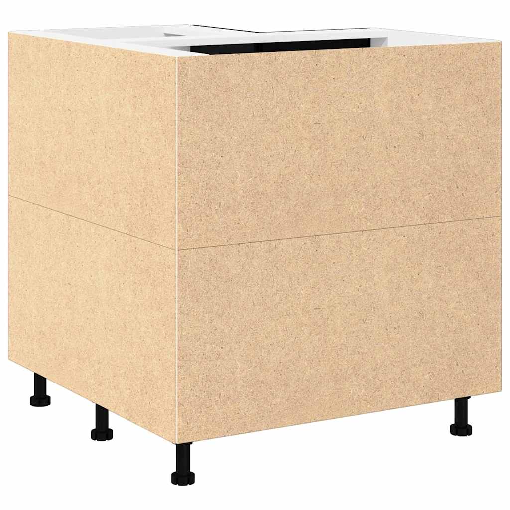 Hängeschrank Schwarz Eichen-Optik 75,5 x 75,5 x 80,5 cm