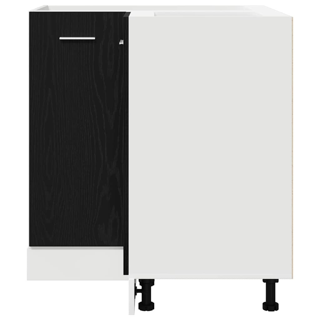 Hängeschrank Schwarz Eichen-Optik 75,5 x 75,5 x 80,5 cm