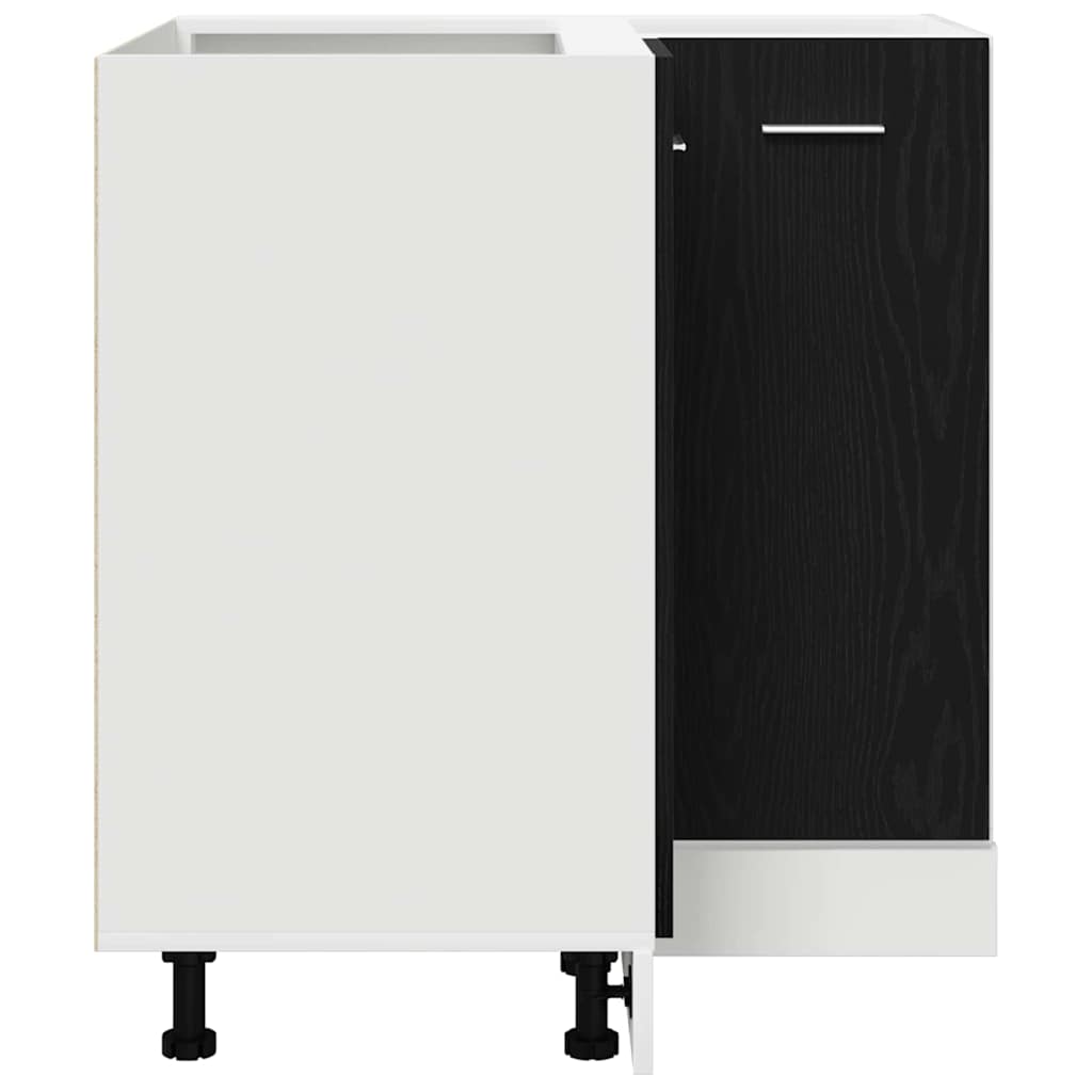 Hängeschrank Schwarz Eichen-Optik 75,5 x 75,5 x 80,5 cm