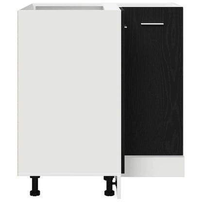 Hängeschrank Schwarz Eichen-Optik 75,5 x 75,5 x 80,5 cm