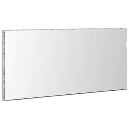 vidaXL Spiegel Hellgrau Sonoma 80 x 37 cm Glas und engineered Holz