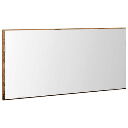 vidaXL Spiegel mit Spiegel Altholz 80 x 37 cm Glas und engineered Holz