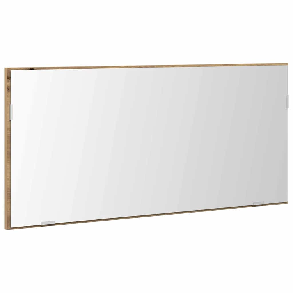 vidaXL Spiegel Artisan-Eiche 80 x 37 cm Glas und engineered Holz