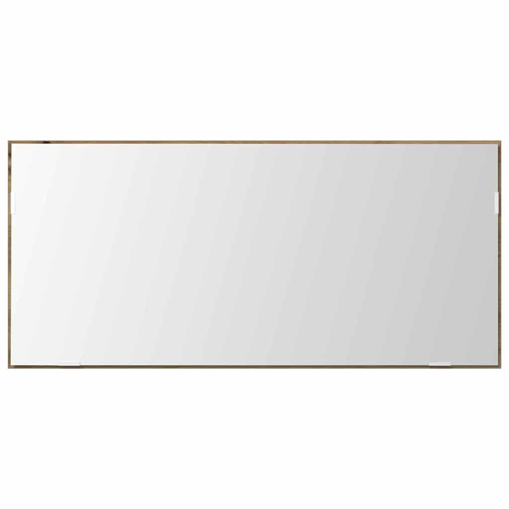 vidaXL Spiegel Artisan-Eiche 80 x 37 cm Glas und engineered Holz