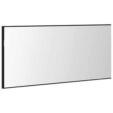 vidaXL Spiegel mit LED-Lichtleisten Schwarz Eichen-Optik 80 x 37 cm