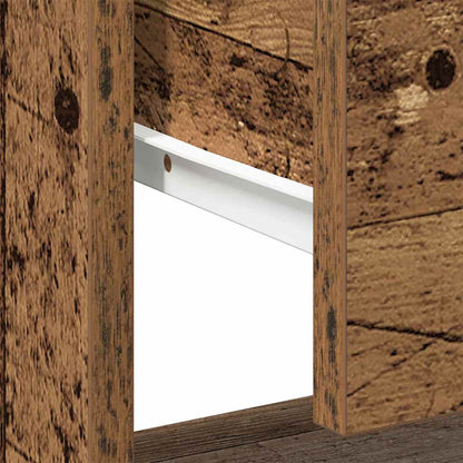 vidaXL Nachttisch mit Schubladen Altholz 45 x 34 x 44 cm Holzwerkstoff