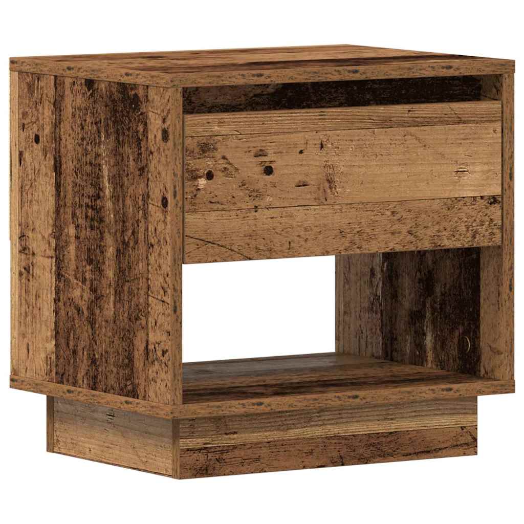 vidaXL Nachttisch mit Schubladen Altholz 45 x 34 x 44 cm Holzwerkstoff