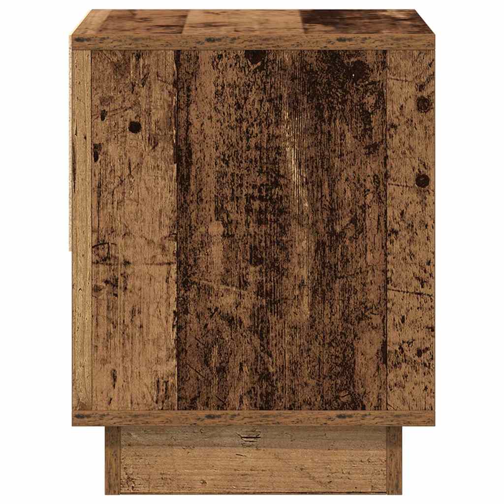 vidaXL Nachttisch mit Schubladen Altholz 45 x 34 x 44 cm Holzwerkstoff