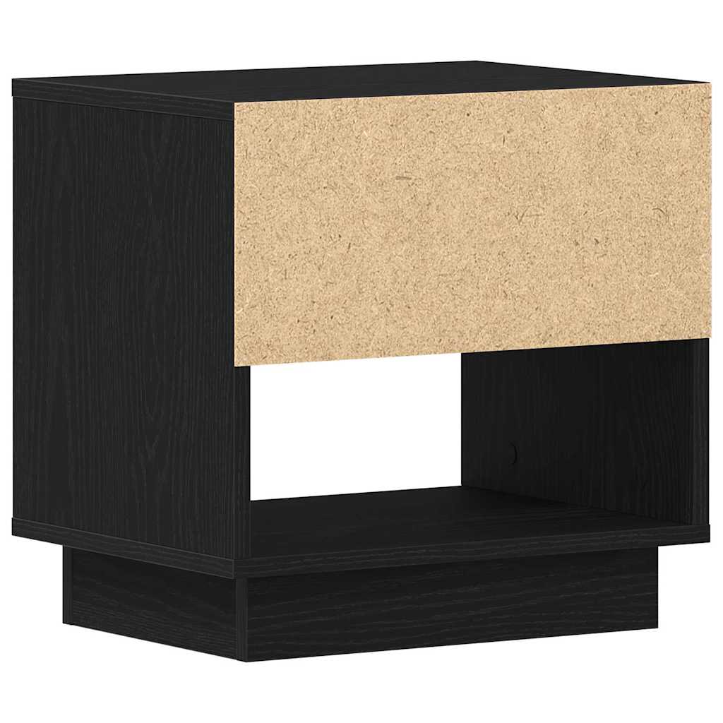 vidaXL Nachttisch Schwarz Eichen-Optik 45 x 34 x 44 cm Holzwerkstoff