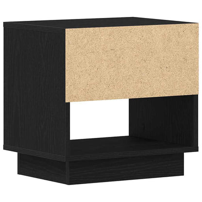 vidaXL Nachttisch Schwarz Eichen-Optik 45 x 34 x 44 cm Holzwerkstoff
