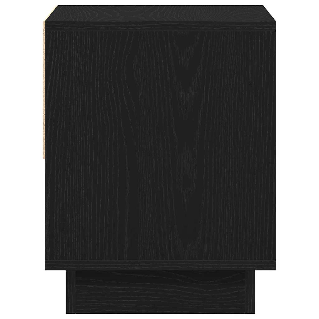 vidaXL Nachttisch Schwarz Eichen-Optik 45 x 34 x 44 cm Holzwerkstoff