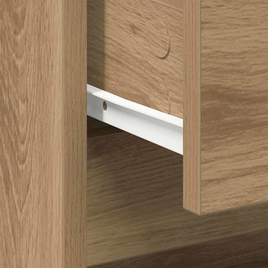 vidaXL Nachttisch 2 pcs Artisan-Eiche 45 x 34 x 44,5 cm Holzwerkstoff