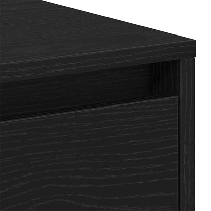 vidaXL Nachttisch 2 pcs Schwarz Eichen-Optik 45 x 34 x 44,5 cm