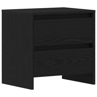 vidaXL Nachttisch 2 pcs Schwarz Eichen-Optik 45 x 34 x 44,5 cm