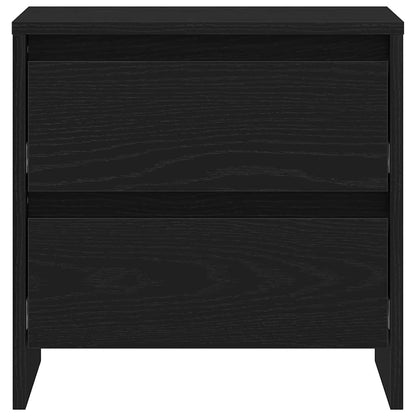 vidaXL Nachttisch 2 pcs Schwarz Eichen-Optik 45 x 34 x 44,5 cm