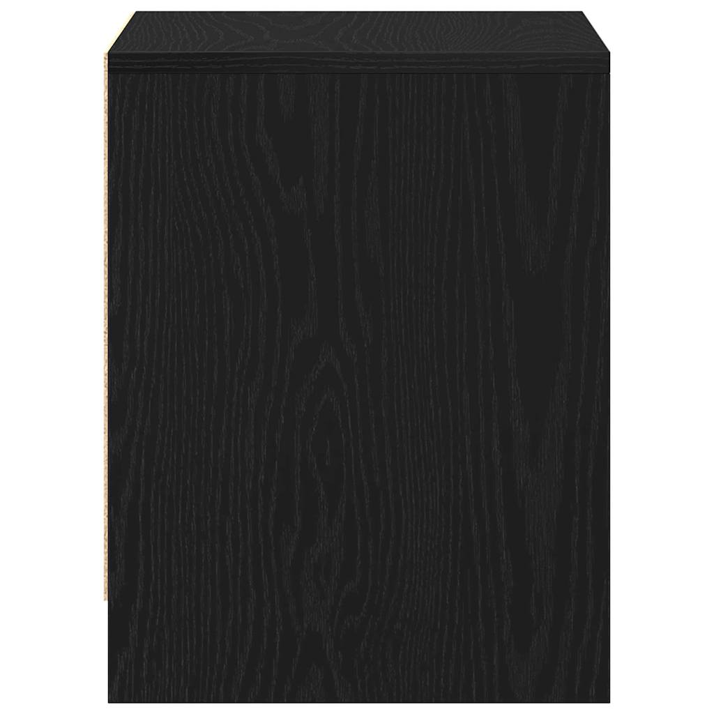 vidaXL Nachttisch 2 pcs Schwarz Eichen-Optik 45 x 34 x 44,5 cm