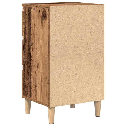 vidaXL Nachttisch mit Schubladen Altholz 40 x 35 x 70 cm Holzwerkstoff